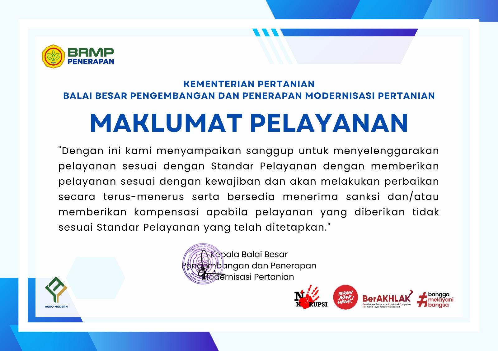 Maklumat Pelayanan
