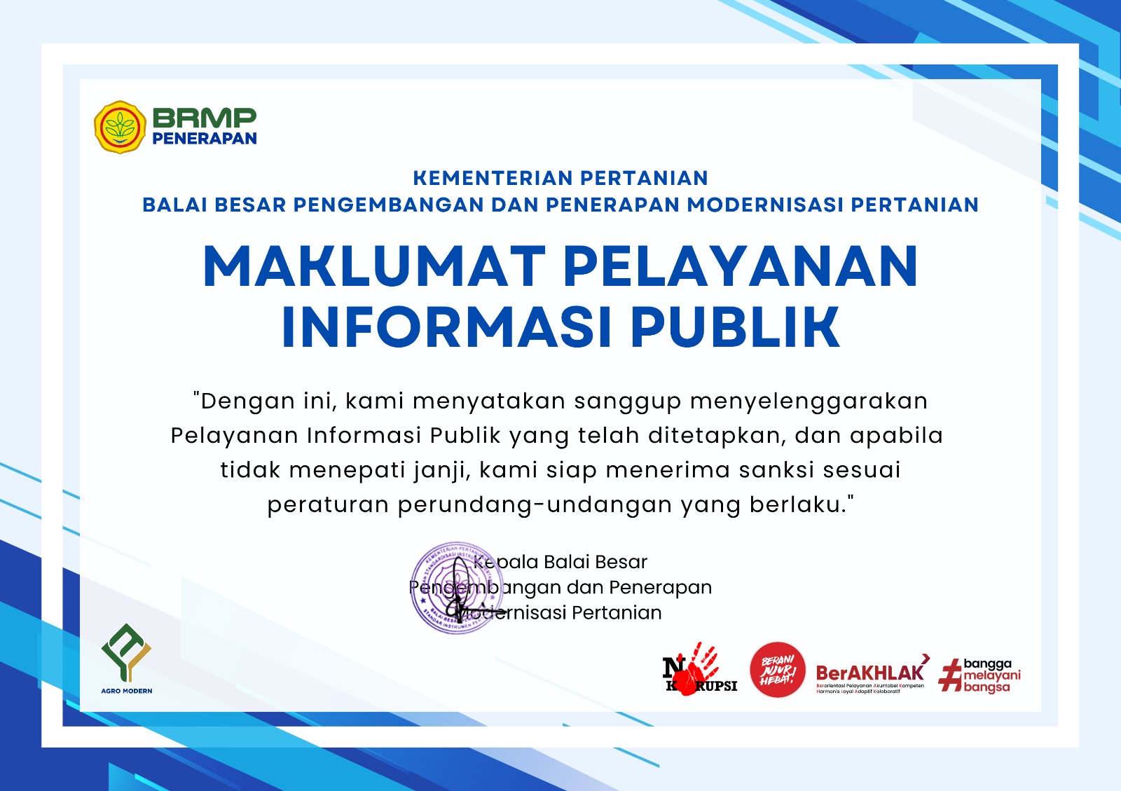 Maklumat Pelayanan Informasi Publik